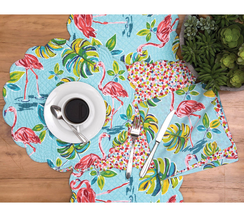 C&F Home Flamingo Garden Table Runner — View 2