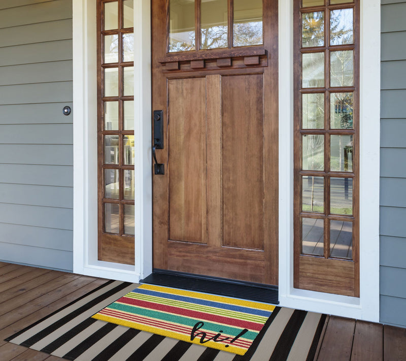 Design Imports Hi! Stripes Doormat — View 5