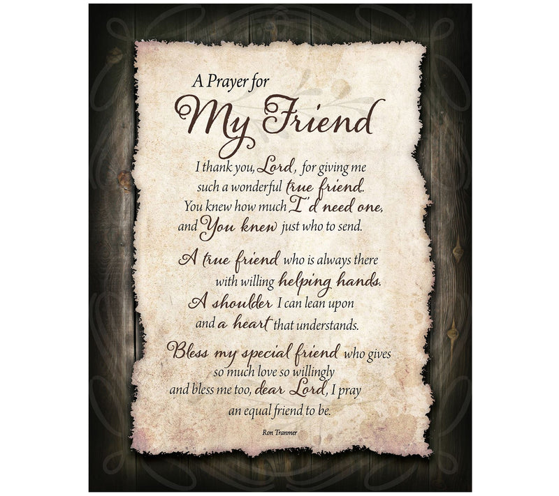 Dexsa Prayer For My Friend Timberland Wood Plaque 11.75" x 15" — Main view