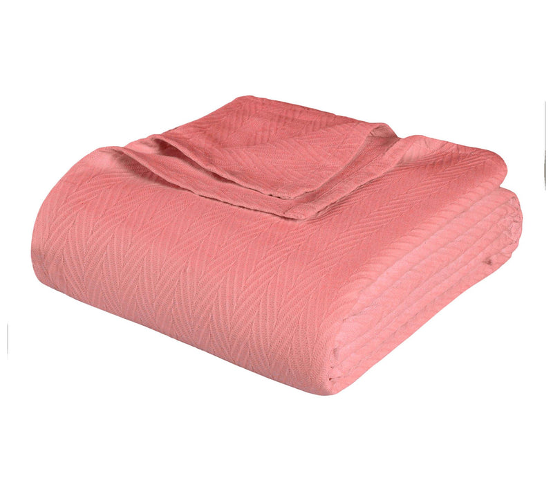 Superior All-Season Cotton Chevron Plush Full/Queen Blanket — View 6