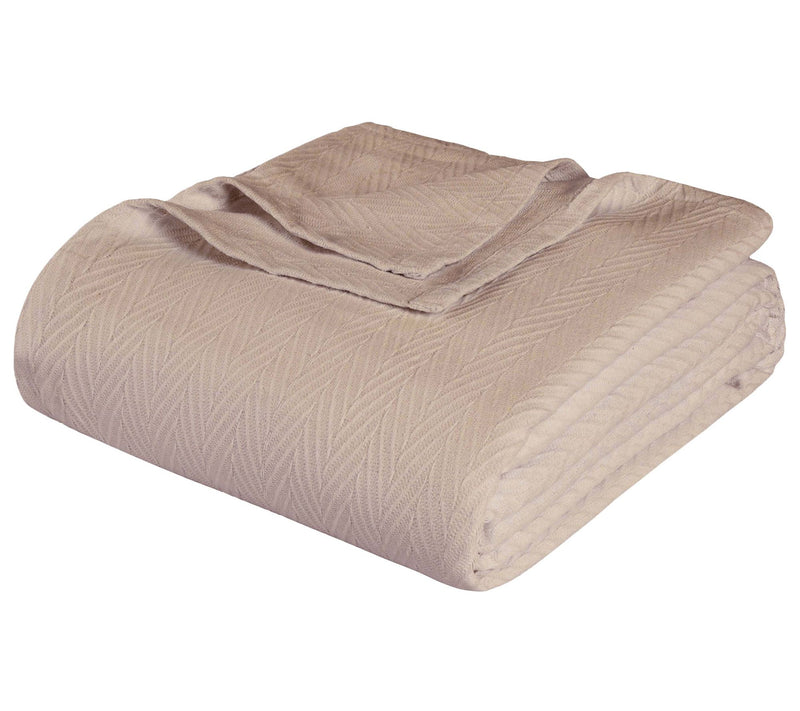 Superior All-Season Cotton Chevron Plush Full/Queen Blanket — View 27