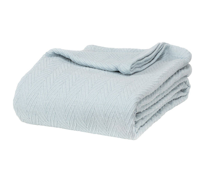 Superior All-Season Cotton Chevron Plush Full/Queen Blanket — View 10