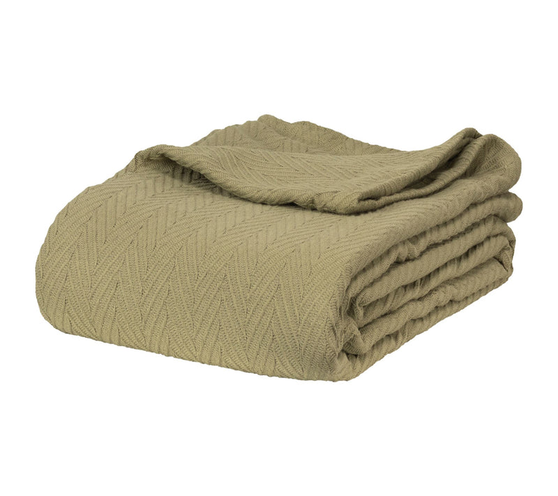 Superior All-Season Cotton Chevron Plush Full/Queen Blanket — View 20