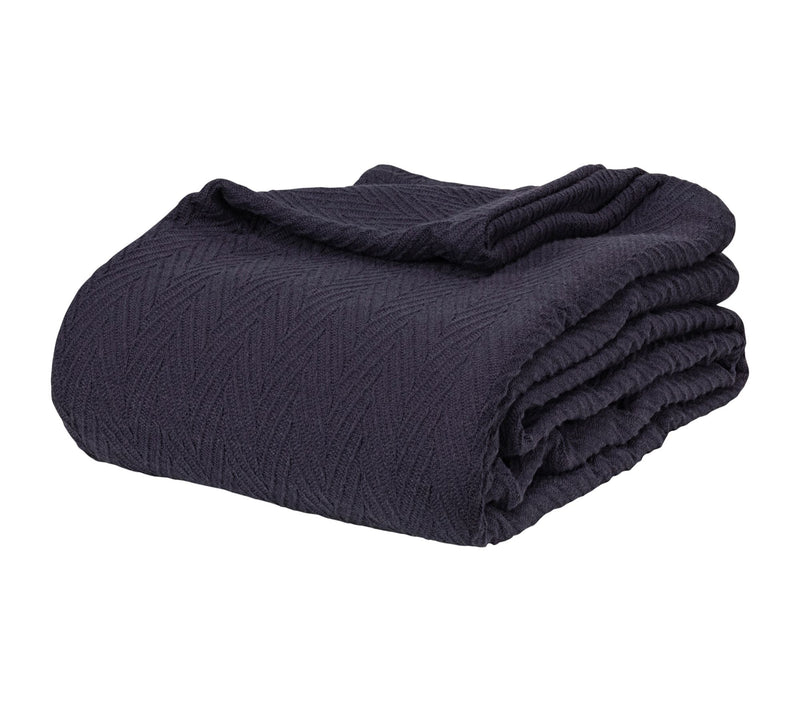 Superior All-Season Cotton Chevron Plush Full/Queen Blanket — View 15