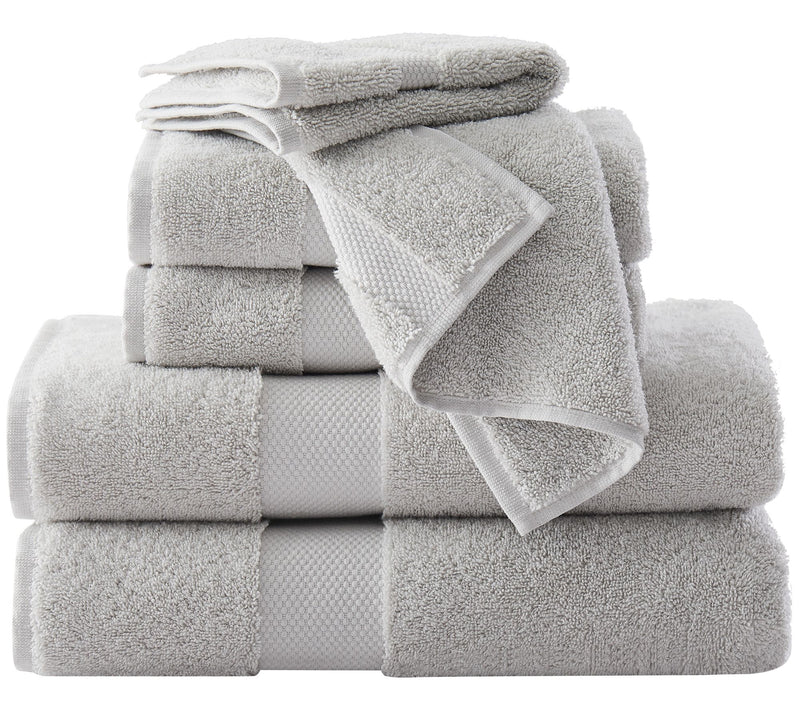 Brooklyn Loom Solid Turkish Cotton 6 Piece Towel Set — View 7