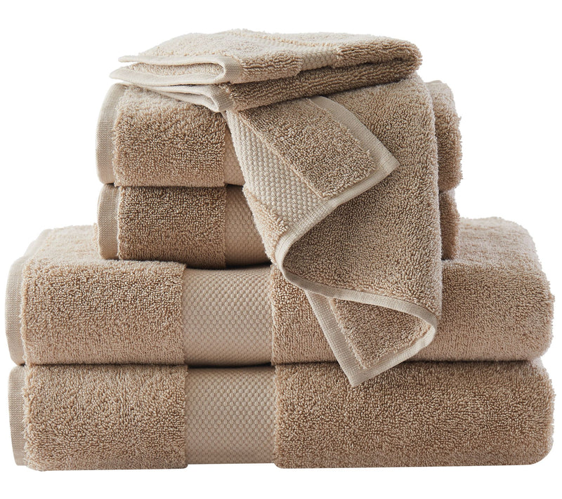 Brooklyn Loom Solid Turkish Cotton 6 Piece Towel Set — View 9