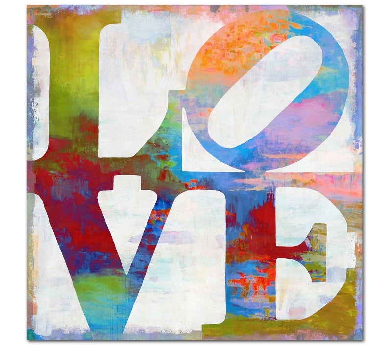 Courtside Market Staked Love 16 x 16 Canvas Wall Art — Main view