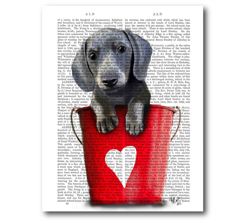 Courtside Market Buckets of Love Dachshund 16x20 Canvas — Main view