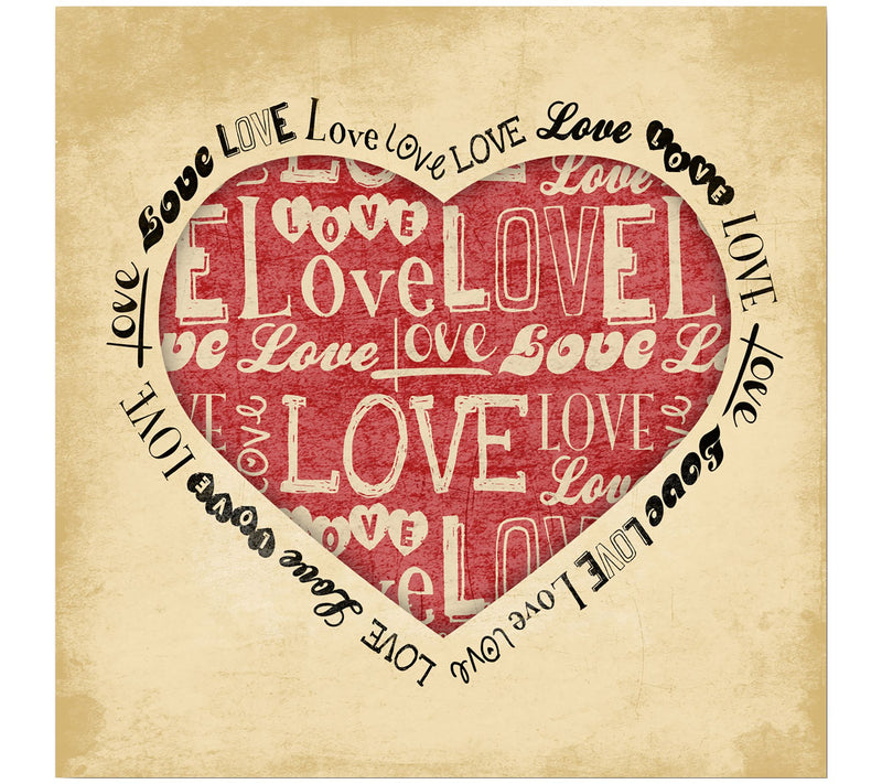 Courtside Market Love Heart I 16x16 Canvas WallArt — Main view