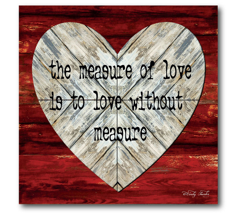 Courtside Market The Measure of Love II 16x16 Canvas Wall Art — Main view