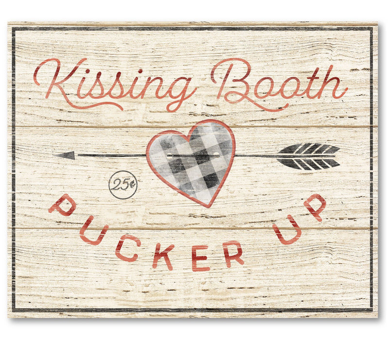 Courtside Market Kissing Booth 16x20 Canvas Wall Art — Main view