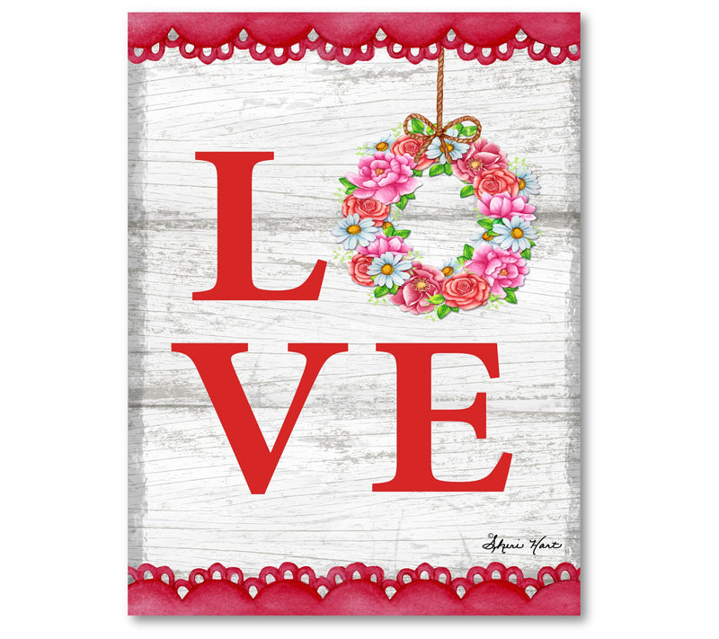 Courtside Market Love Valentine 16x20 Canvas Wall Art — Main view