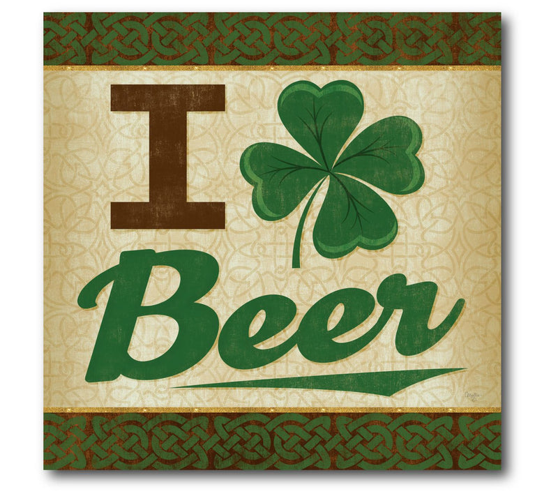 Courtside Market I Love Beer 12x12 Canvas WallArt — Main view