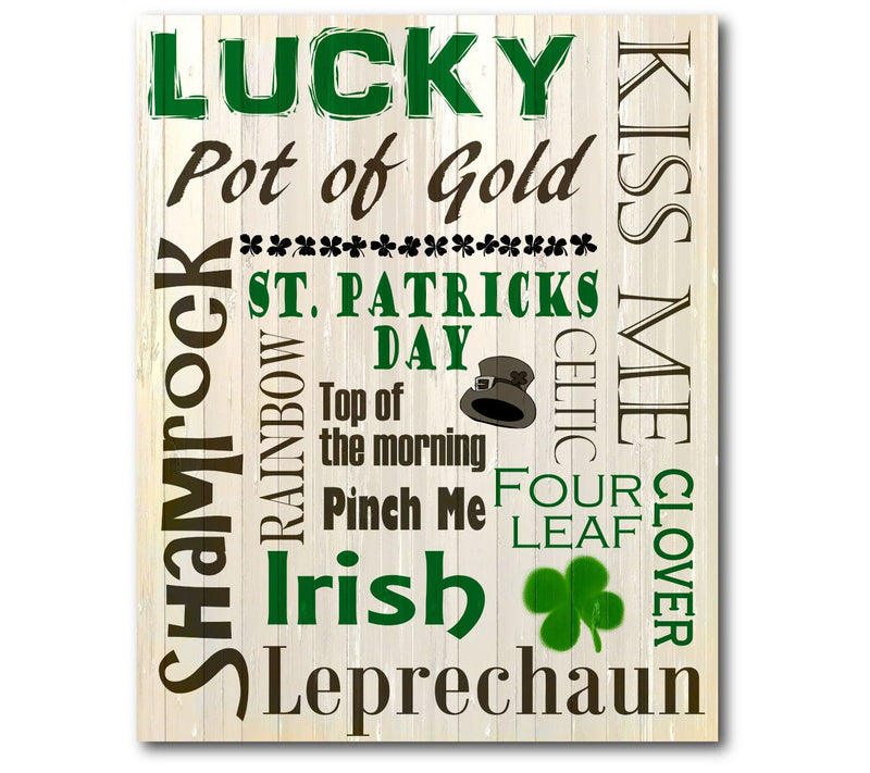 Courtside Market Luck of the Irish 16x20 CanvasWall Art — Main view