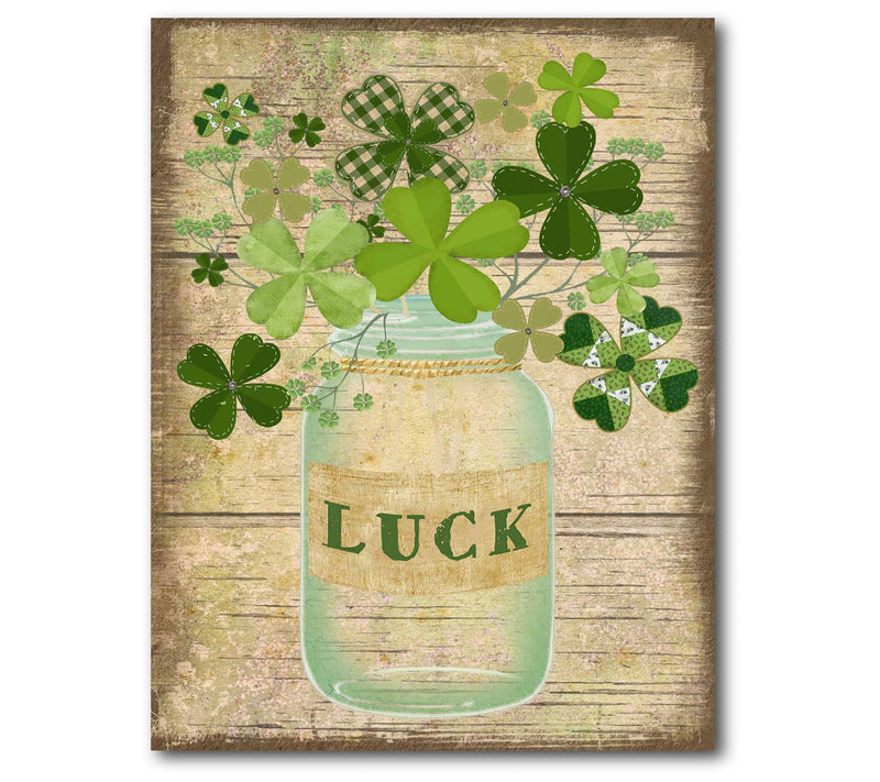 Courtside Market Luck Jar 11x14 Canvas Wall Art — Main view