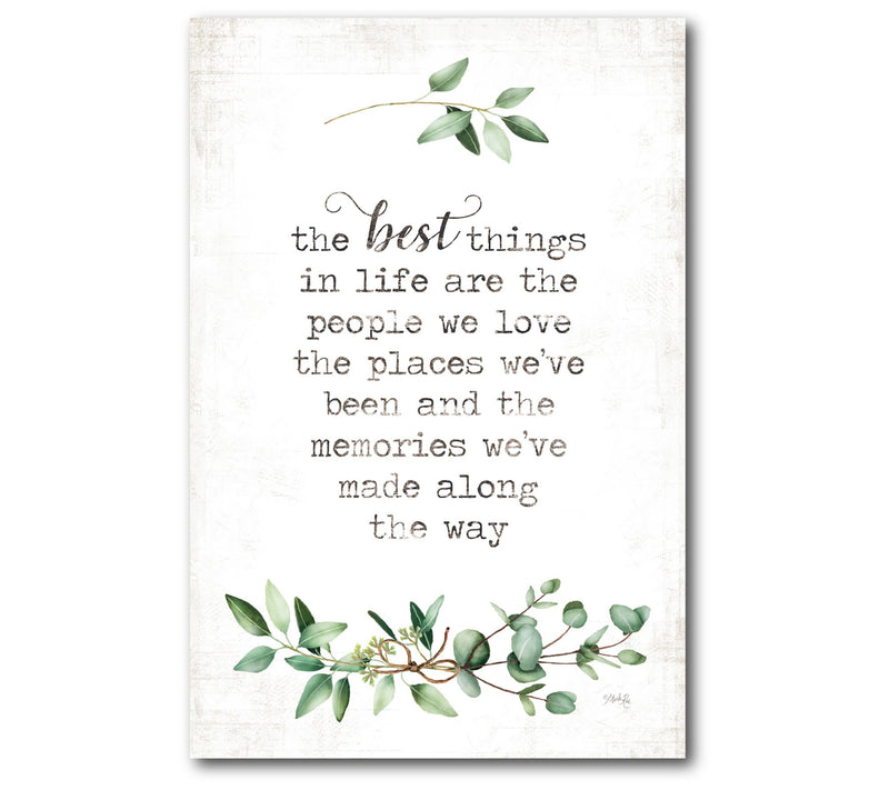 Courtside Market The Best Things 12x18 Canvas Wall Art — Main view