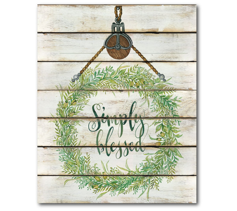 Courtside Market Simply Blessed 16x20 Canvas Wall Art — Main view