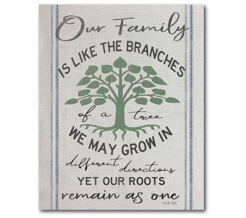Courtside Market Family Tree 16x20 Canvas WallArt — Main view