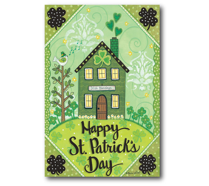 Courtside Market Happy St Pat's Home 12x18 Canvas Wall Art — Main view