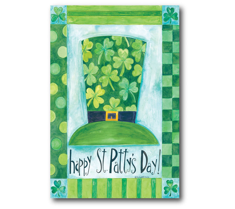 Courtside Market Happy St Pat's Top Hat 12x18 Canvas Wall Art — Main view