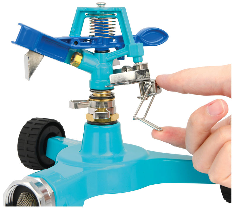 Aqua Joe Impulse 360 Degree Sprinkler with Wheels — View 5