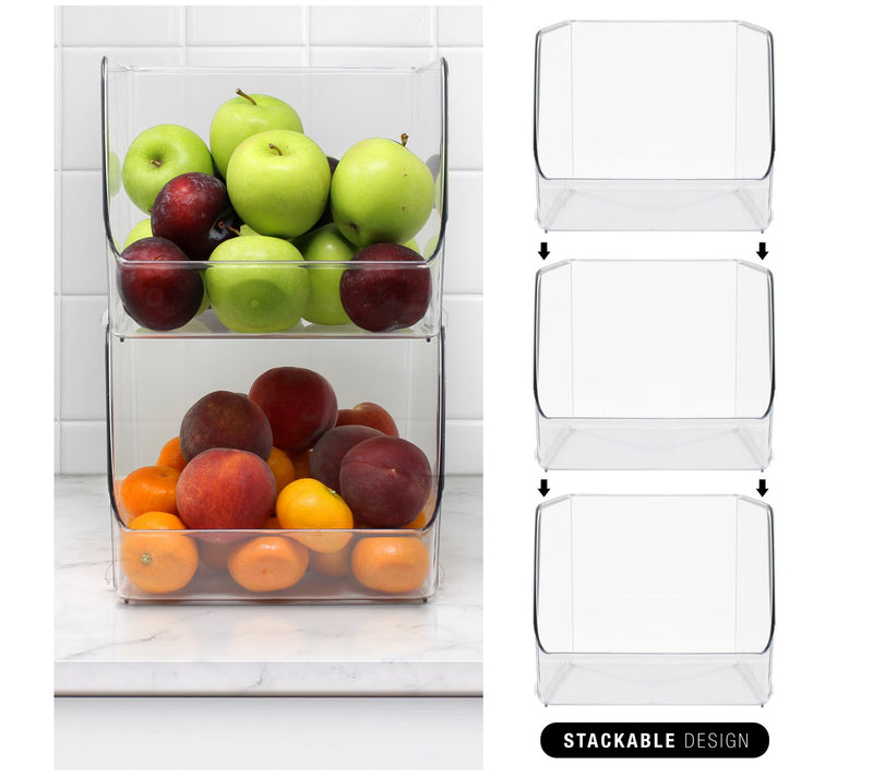 Sorbus 4-Piece Stackable Pantry Bin Square — View 4