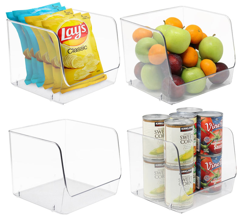 Sorbus 4-Piece Stackable Pantry Bin Square — View 3