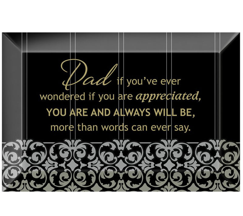 Dexsa Dad If You've Beveled Glass Plaque with Easel — Main view