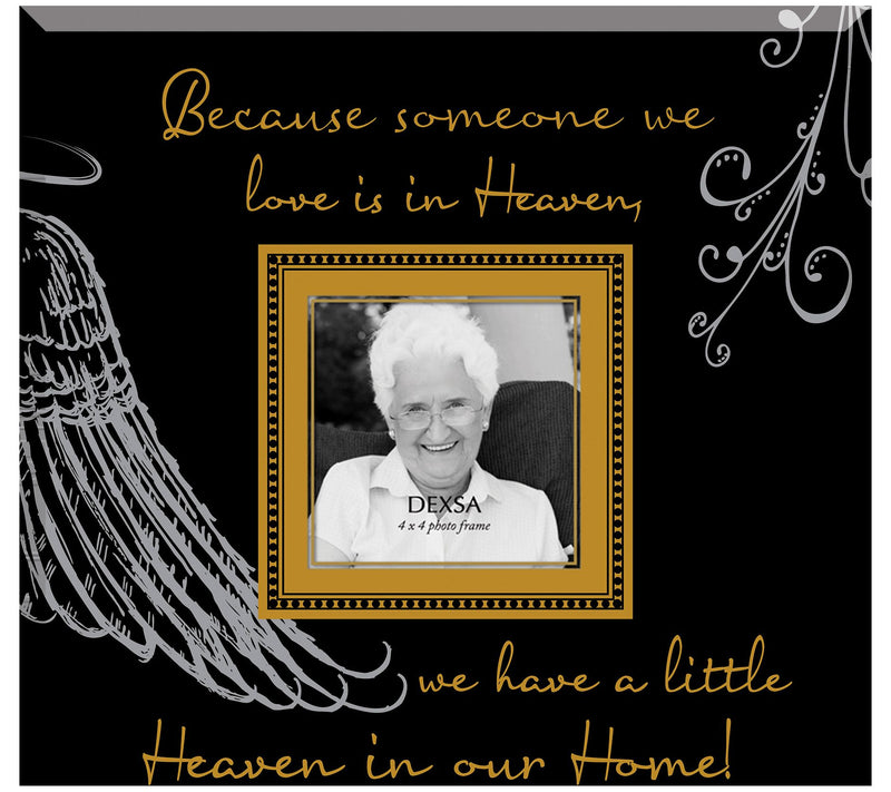Dexsa Because Someone We Love Beveled Glass Photo Frame — Main view
