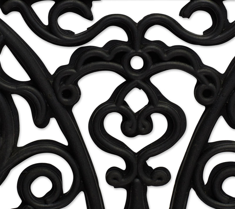 Design Imports Welcome Scroll Half Moon RubberDoormat — View 2
