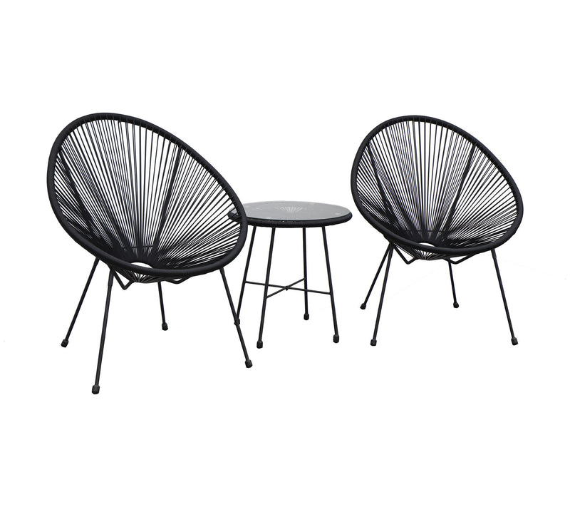 Dukap 3-Piece Conversation Outdoor Patio Set - assio — View 3