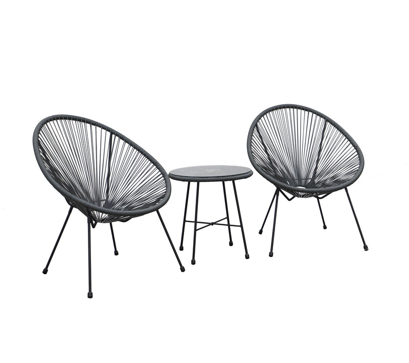 Dukap 3-Piece Conversation Outdoor Patio Set - assio — View 5