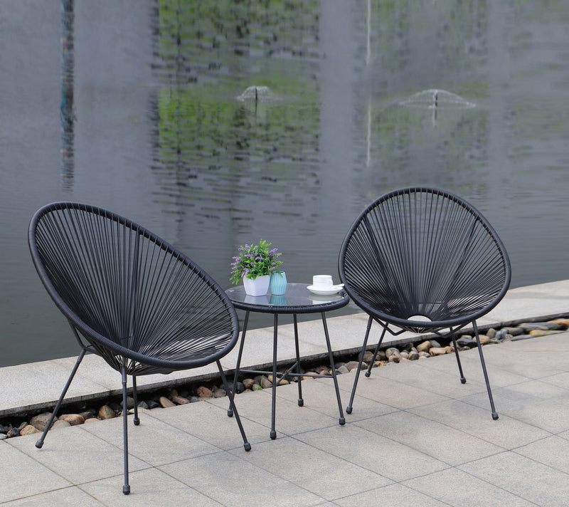 Dukap 3-Piece Conversation Outdoor Patio Set - assio — View 9