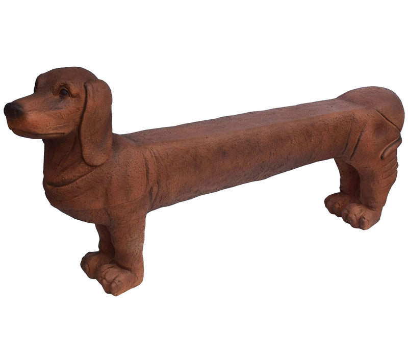 SWI 25.6" Cold Cast Two Person Dog Bench — Main view