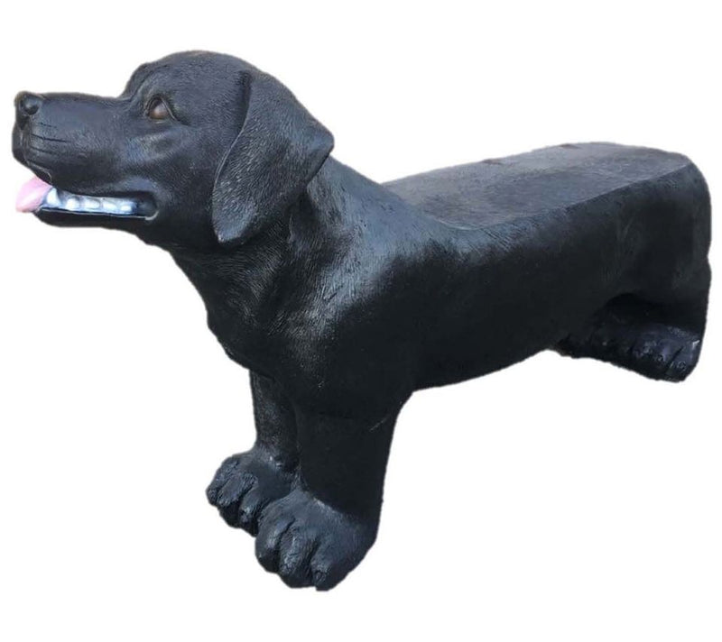 SWI 32" Black labrador bench — Main view