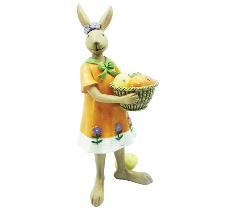 SWI 12.5" Mrs. Rabbit with basket of eggs — Main view