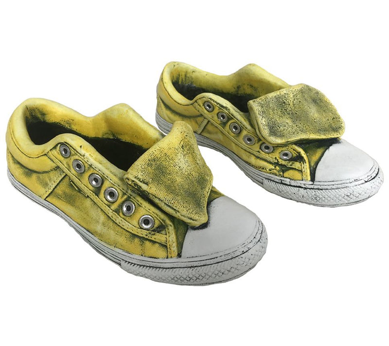 SWI (1) pair of yellow sneaker planters — Main view