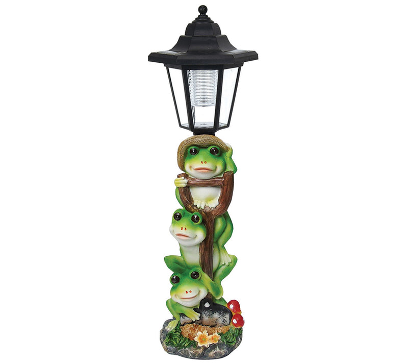 SWI 16" Frog Solar Light Post — Main view