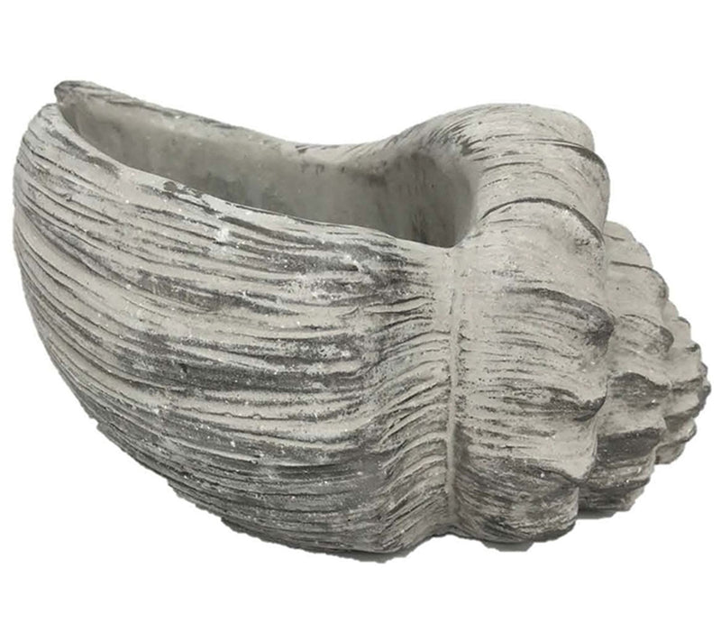SWI 10" Cement Conch Planter — Main view
