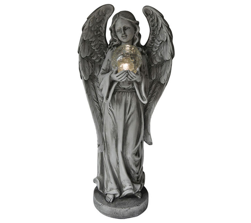 SWI 23" Resin Angel with Solar Glass Ball — Main view
