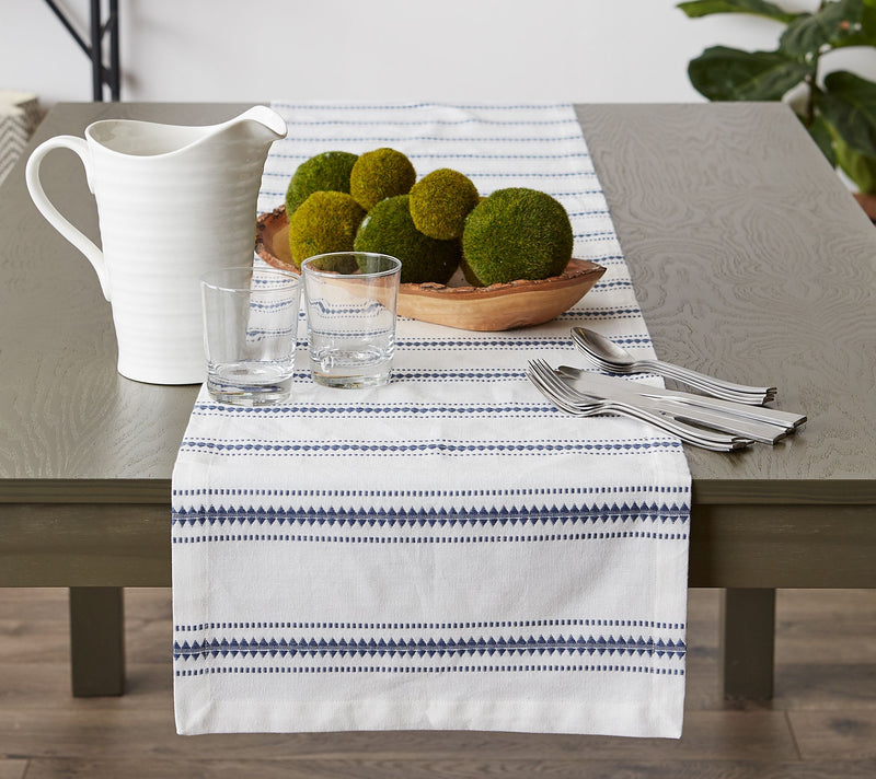 Design Imports 14x72 Zig Dobby Stripe Table Runner — View 11