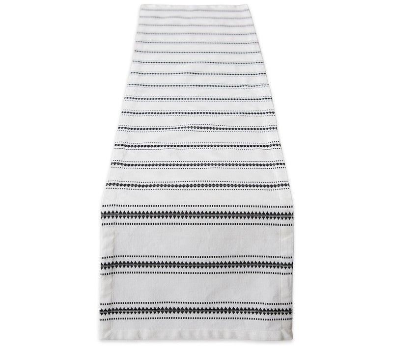 Design Imports 14x72 Zig Dobby Stripe Table Runner — View 5