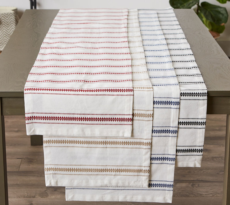 Design Imports 14x72 Zig Dobby Stripe Table Runner — View 15
