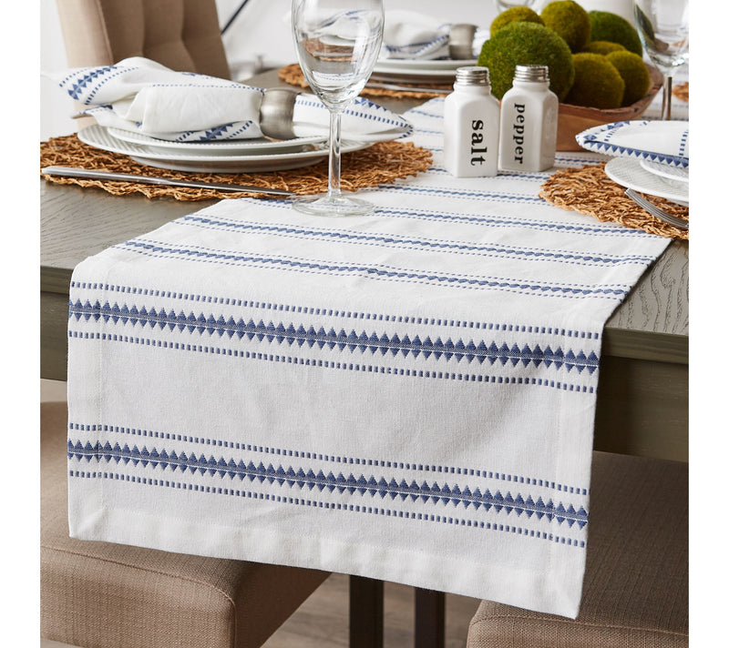 Design Imports 14x72 Zig Dobby Stripe Table Runner — View 12