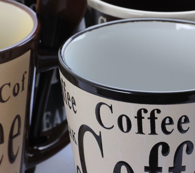 Gibson Bareggio 8 Piece Coffee Mug Set with Spoons — View 2
