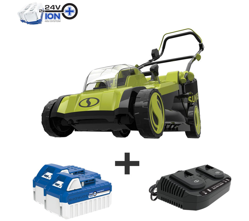 Sun Joe 48-Volt Cordless 17" Lawn Mower Kit — View 3