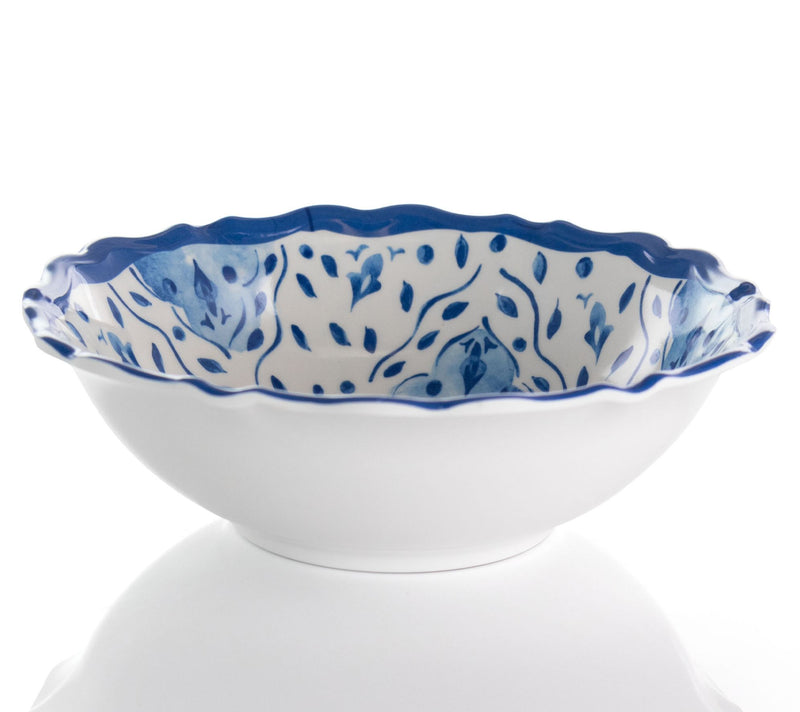 Elama Blue Garden 12 Pc Lightweight Melamine Dinnerware — View 3