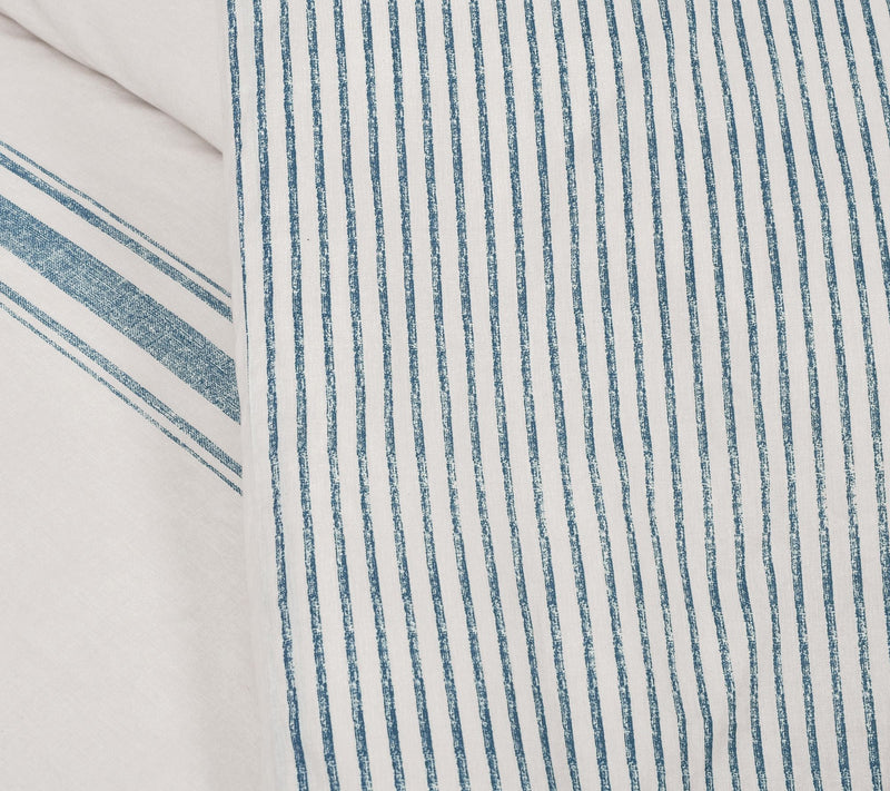 Farmhouse Stripe 3-pc King Duvet Cover Set by Lush Decor — View 9