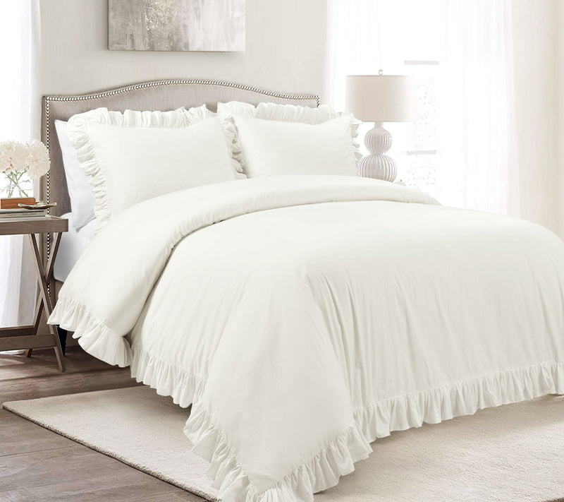 Reyna Cotton 3-Piece Full/Queen Duvet Cover Setby Lush Decor — View 10