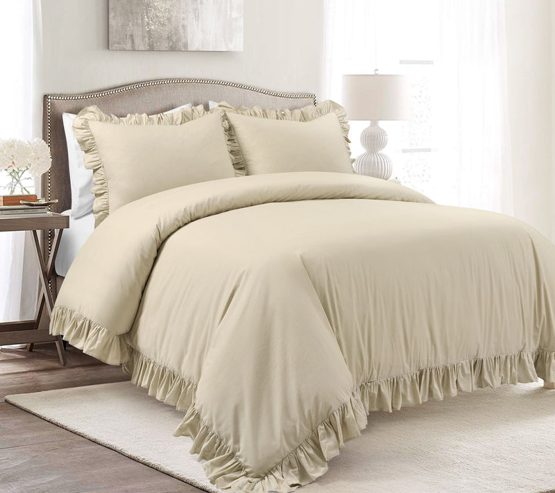 Reyna Cotton 3-Piece Full/Queen Duvet Cover Setby Lush Decor — View 7